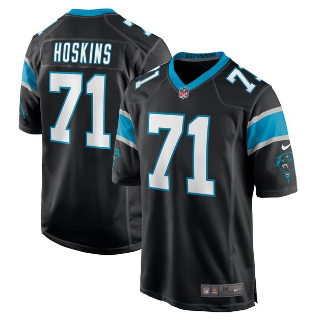 mens nike phil hoskins black carolina panthers game jersey